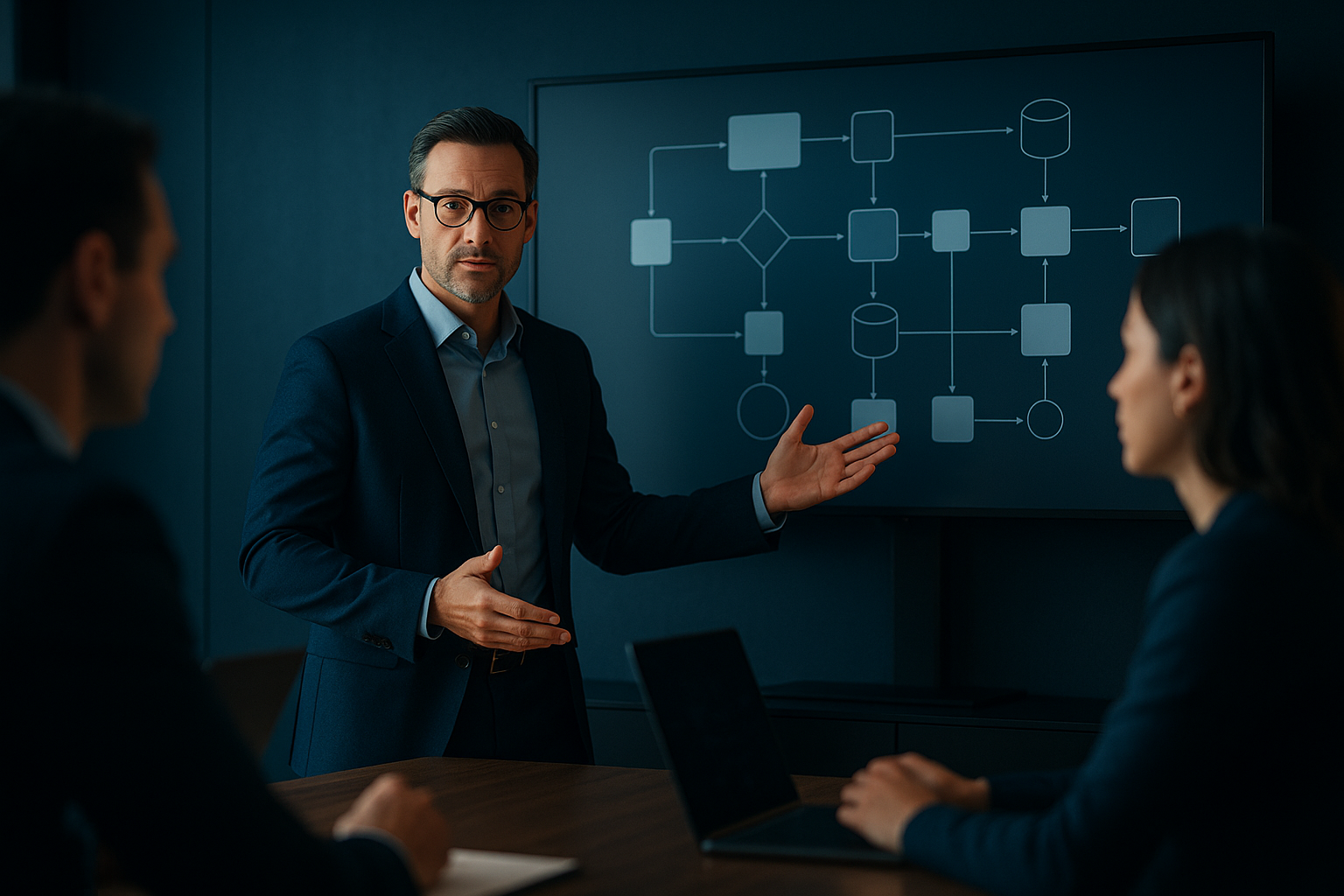 Manager präsentiert optimierte Datenprozesse