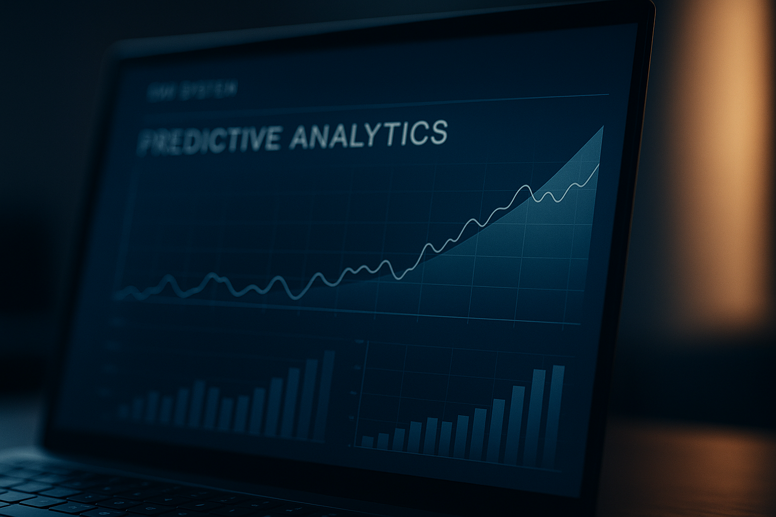 ERP system showing predictive sales analytics.