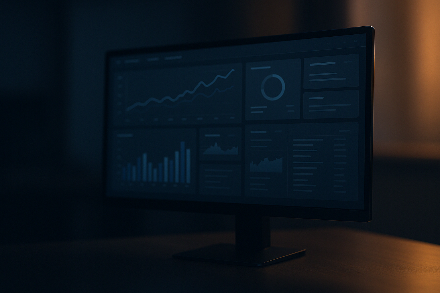 Real-time business metrics displayed on a computer screen.